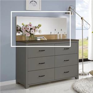 데코라인 엔서 와이드 경대 화장대거울