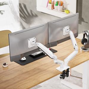 NB F160 듀얼 모니터암 거치대 화이트