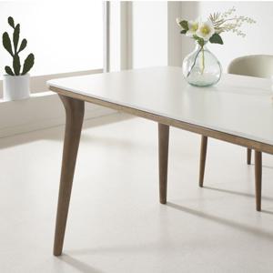 데코라인 워라벨 6인용 고무나무 원목 세라믹 식탁 1800 테이블 방문설치