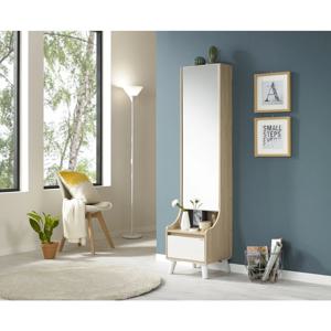 데코라인 라떼 전신거울 공간틈새 수납 서랍 화장대 방문설치