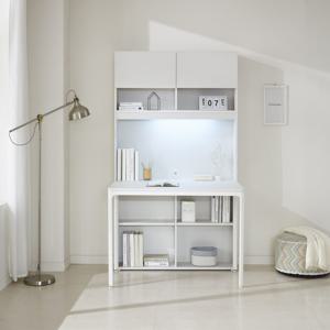 데코라인 국민 플랜 수납 책장 책상세트 1200 방문설치