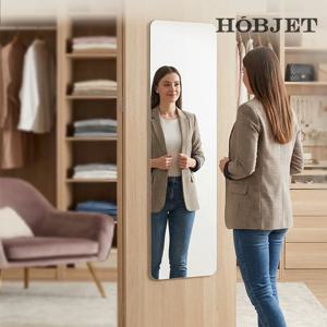 3mm 아크릴거울 라운드형 사각 안전 깨지지않는 부착식 붙이는 거울 무타공 대형 400x9