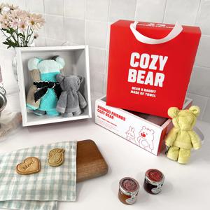 무무프렌즈 코지베어 180g 곰돌이&미니베어 타올 선물포장수건 집들이 축하 선물세트