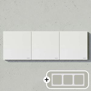 르그랑 갈리온 UP 유럽형 스위치 3구 (3개용) + 서포트 세트 화이트