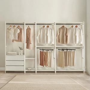 노든 철제 옷방 드레스룸 시스템 옷장 1600/2400/3200 풀세트(타입선택)