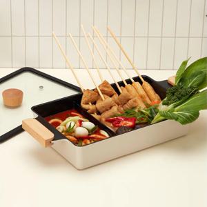 인덕션겸용 사각 올인원팬 반반 전골팬