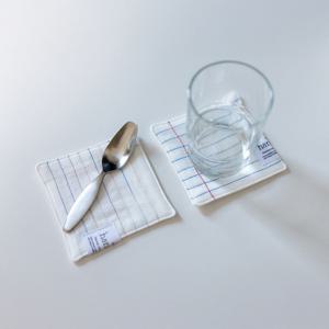 핸드메이드 티코스터 6중 소창 컵받침 감성 홈카페 소품 (2color)