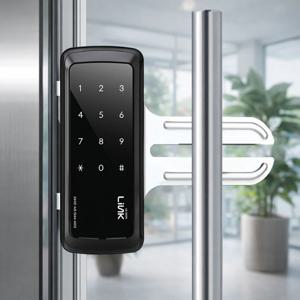링크 LG-300 유리문도어락 강화유리문 상가 단문 양문형 디지털 번호키 전자키