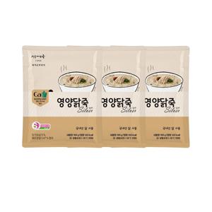 고령친화식품인증 서울마님 영양닭죽 실버 300g 3팩 Set (냉동보관)
