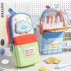 스카이패치 세로 필통 가방처럼 귀여운 파우치 (3colors)