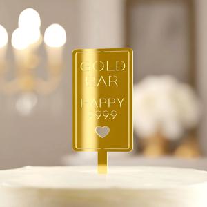 아크릴 케이크토퍼 텍스트형 꽃다발픽 포토프롭 파티용품 생일 승진 전역 퇴직 축하 토퍼