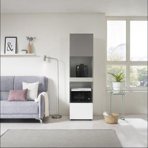 비크 주방 키큰 광파오븐 렌지대 선반 다용도 수납장 990 그레이 방문설치