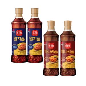 하선정 멸치액젓 골드 400g x2개+까나리액젓 골드 400g x2개