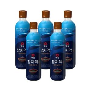 백설 참치액 진더풍부한맛 500g x5개