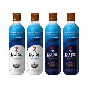 백설 참치액 깔끔한맛 500gx2개+풍부한맛 500g x2개
