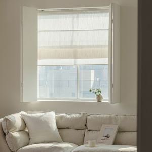 NEW 위브 린넨/쉬폰 로만쉐이드 맞춤제작 블라인드 4컬러