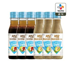 백설 저당 오리엔탈 드레싱 250g x3개+흑임자 참깨드레싱 245g x3개