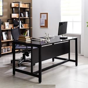 현대적감각 서재인테리어 강화유리상판 철재프레임 책상(1800 6색)