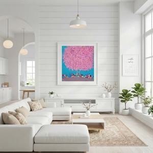 두요 김민정 - 봄 향기 나던 날 15호 캔버스 그림액자 힐링 감성 홈카페 홈스타일링