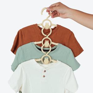 토끼 모양 유아 논슬립 아기옷걸이(길이조절가능) 20P