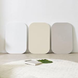 라운드 다용도 접이식 상 테이블 밥상 공부상 좌식  모서리 둥근 거실테이블 3size