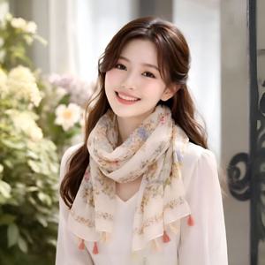 시크릿 가든 롱 태슬 스카프