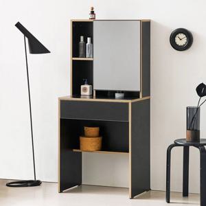 마카롱 수납화장대 서랍 학생 틈새 화장대 600 거울포함 2color