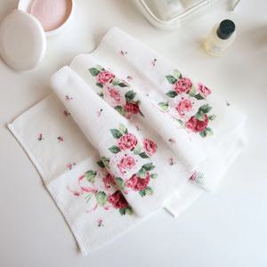 일본 부드러운 바디 샤워타월 거품 타월 -로즈부케