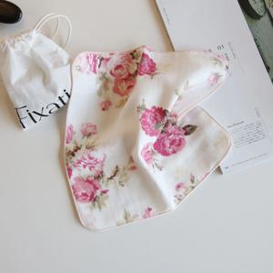 일본 미쉘 로즈 거즈 손수건