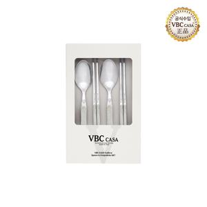 [공식] 레오네 커트러리 우드 2인 수저세트 4P 2colos