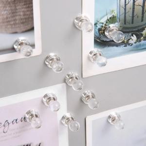 투명 아크릴 핀자석 냉장고 메모 사진 타공판 인테리어 마그넷