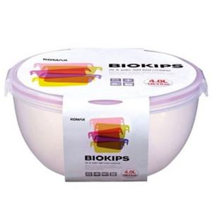코멕스 바이오킵스 대용량 볼용기 원34호 4리터 밀폐용기 수박화채용기 믹싱볼