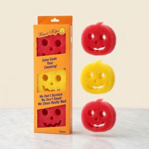 고기능 스마일 호박 스펀지 수세미 3개입
