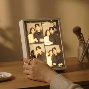 주문제작 사진 거울 액자 무드등 3colors LED 감성조명 밝기조절