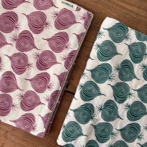 양파 패턴 키친크로스 거즈 면 주방 행주 덮개 매트 2color