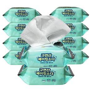 키친앤리빙 구연산베이킹소다 일회용 찌든대 전용 물티슈 20매입 10팩