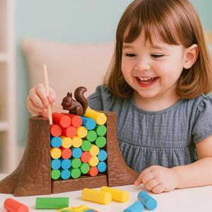 유아 아기 어린이 초등 단체 어린이날 선물 장난감 다람쥐 젠가 보드 게임