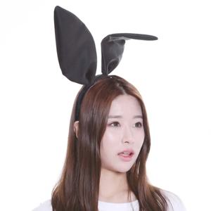 블랙 토끼머리띠 바니 머리띠 토끼귀 바니귀 생일 소품
