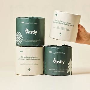 친환경 개별포장 토일렛 12롤 3겹 먼지없는 밀짚 두루마리 롤 화장지 휴지