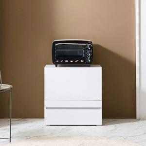 파비안 600 미니 렌지대 슬라이딩 밥솥 수납장 원룸 주방 틈새 전자레인지대