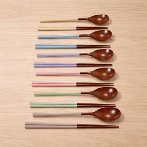 고운빛 옻칠 육각 한식기 수저 젓가락 세트 (6color)