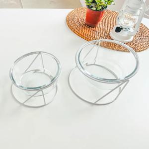 강아지 고양이 유리 밥그릇 물그릇 식기 1구