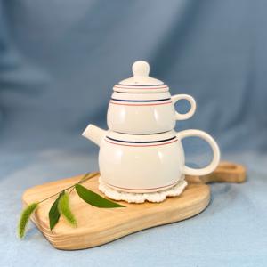 마린 눈사람 티포원 핸드페인팅 1인티세트