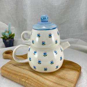 하트뿅뿅 레트로 핸드페인팅 티포원