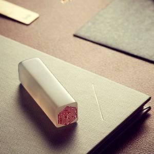 백옥 육합 수제 인감 아기도장 선물 (사각형)+고급케이스 증정