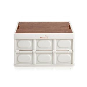 멀티 수납 폴딩박스 56L 우드상판포함