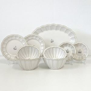 프랑스 빈티지 미뉴엣 2인 그릇세트 앤틱 접시 (한식용 9P)