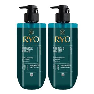 청아 딥클렌징 앤 쿨링 샴푸 592ml x2
