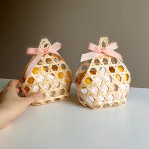 대나무 네트망 포장 바구니 S 미니 답례품 기념품 선물 간식 구디백