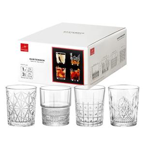 보르미올리 바텐더 도프 위스키잔 언더락 4종 세트 유리 양주잔